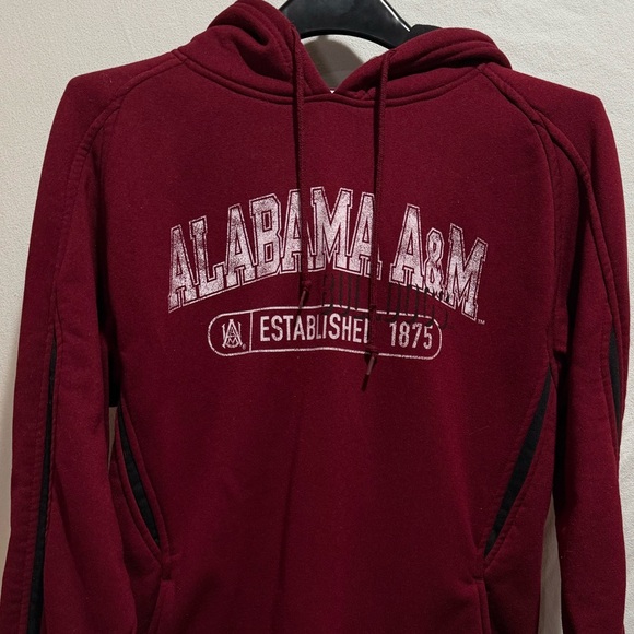 Alabama A&M University Hoodie NCAA maroon red color sweatshirt size medium - Picture 1 of 4
